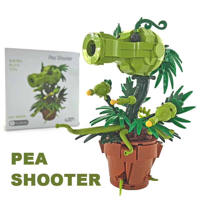 Bonsai Garden Lego - Creative Plants Wars Game Character Pea