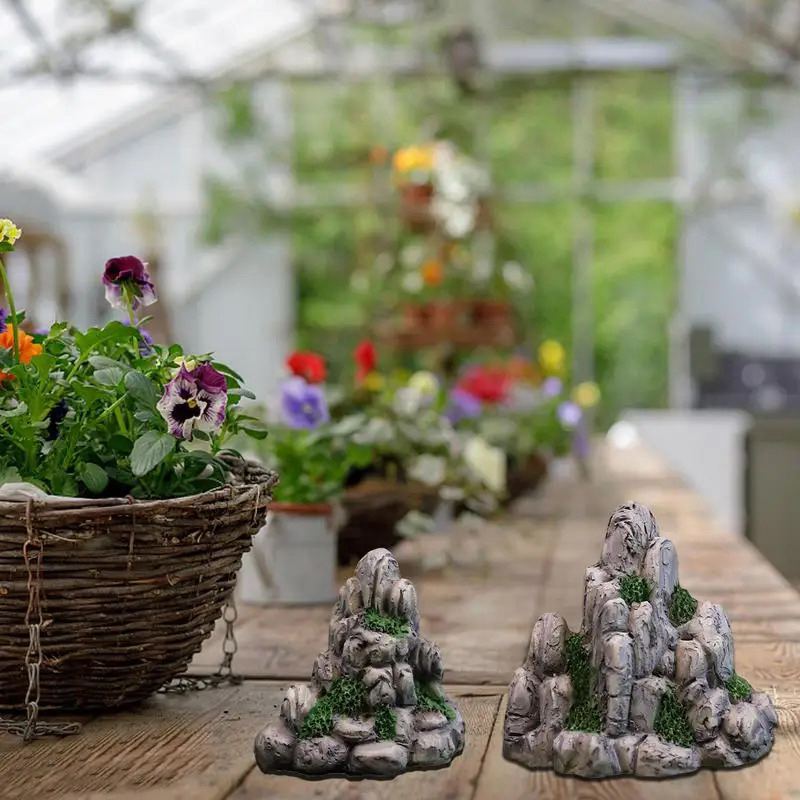Bonsai Rock Garden - Mini Mountain Artificial Hill Fake Stone