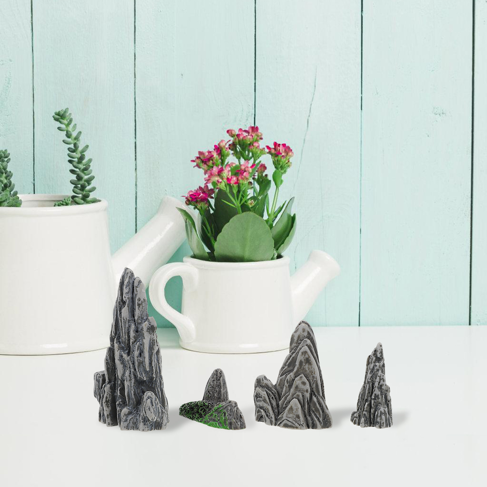 Bonsai Rock Garden - Miniature Rockery Bonsai Decor 4pcs Realistic