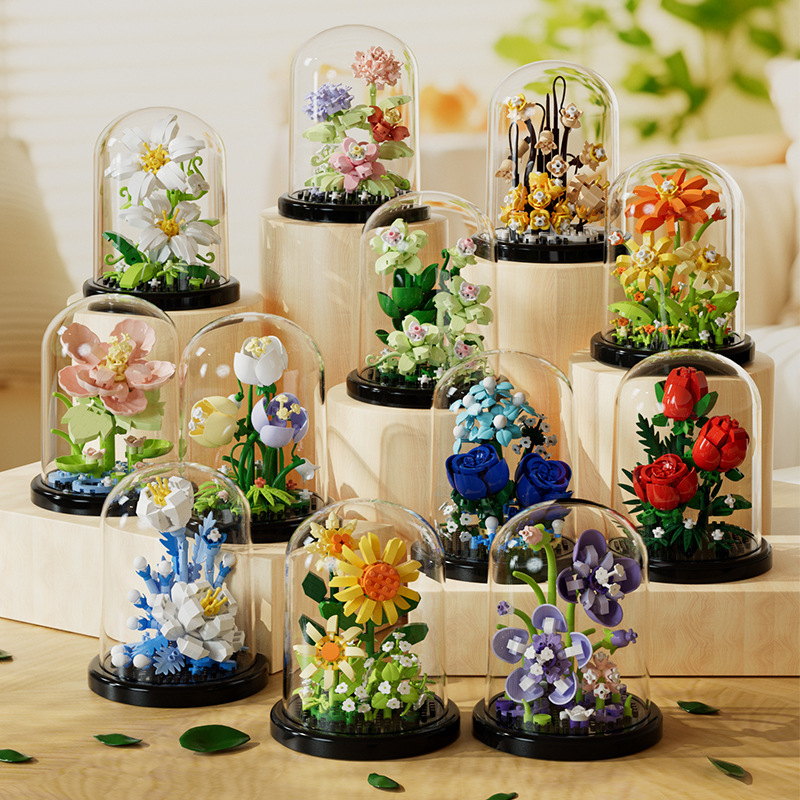 Bonsai Garden Lego - Flower Bouquet Bonsai Building Blocks Artificial