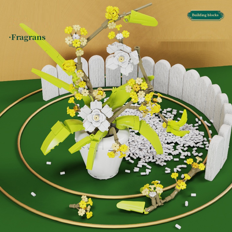 Building Block Flower Orchid S - Bonsai Garden Lego 评论和价格