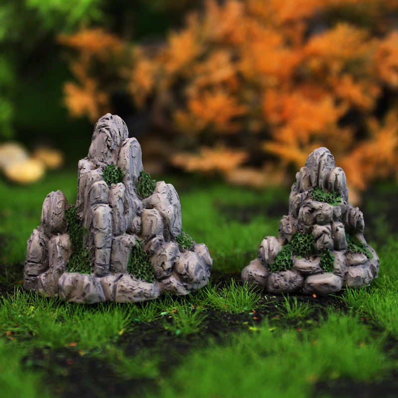 Mini Mountain Miniature Fake S - Bonsai Rock Garden 评论和价格