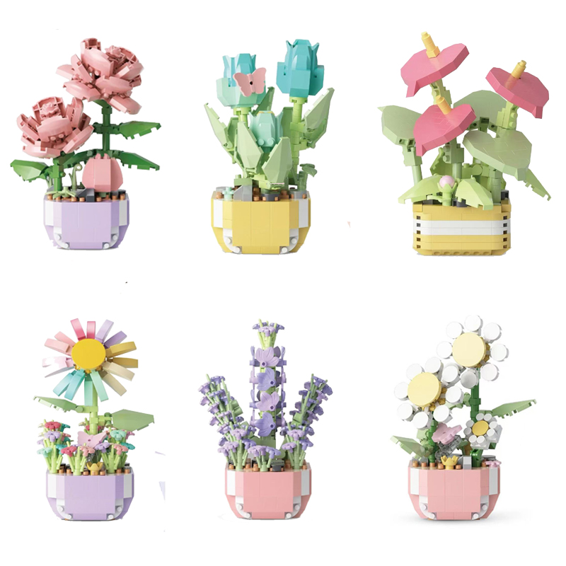 Mini Potted Flowers Building B - Bonsai Garden Lego 评论和价格