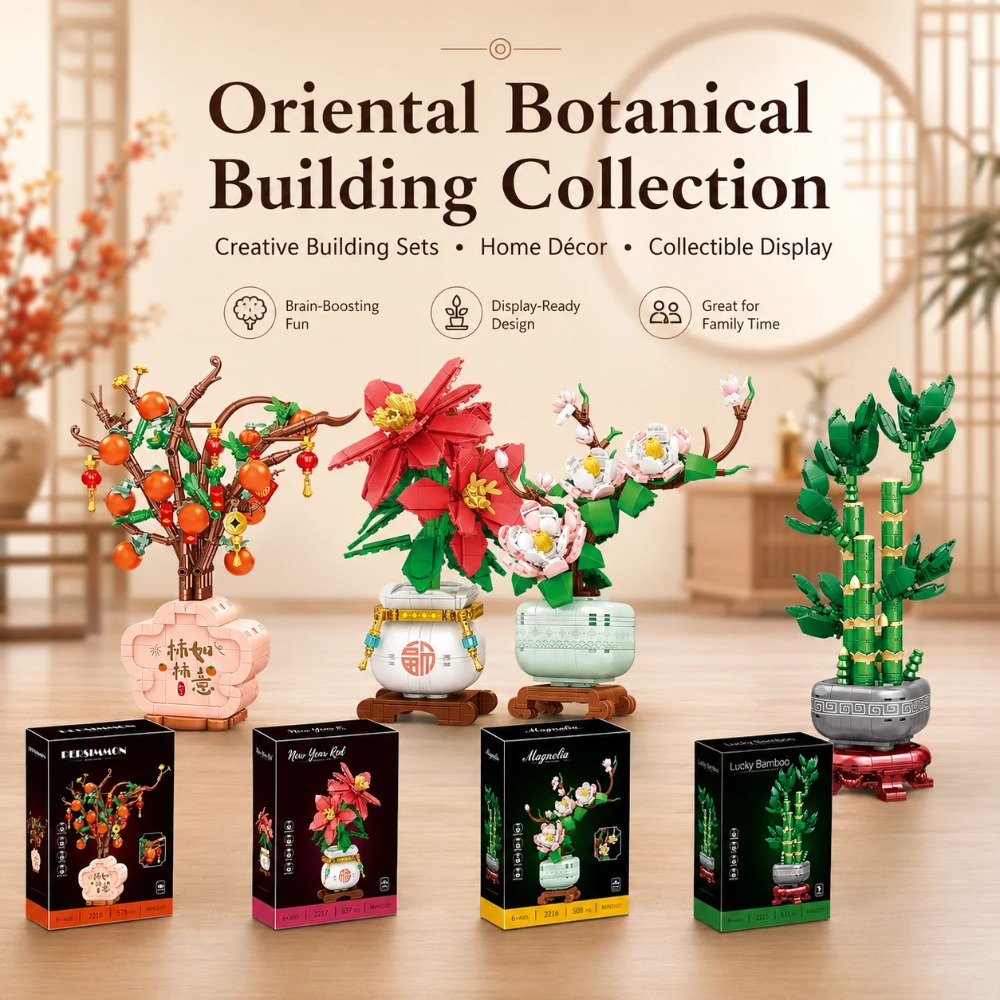 Orchid Building Blocks Flowers - Bonsai Garden Lego 评论和价格