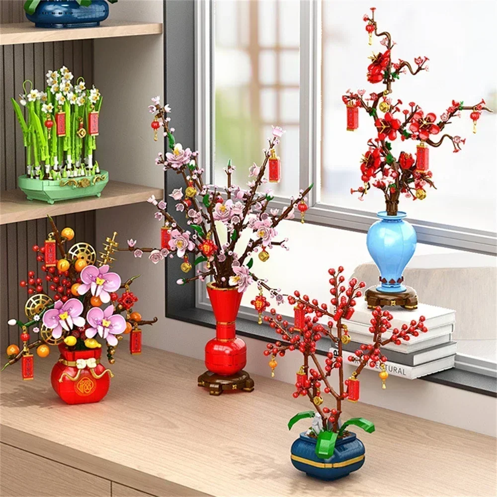 Creative City Bouquet, Peach B - Bonsai Garden Lego 评论和价格