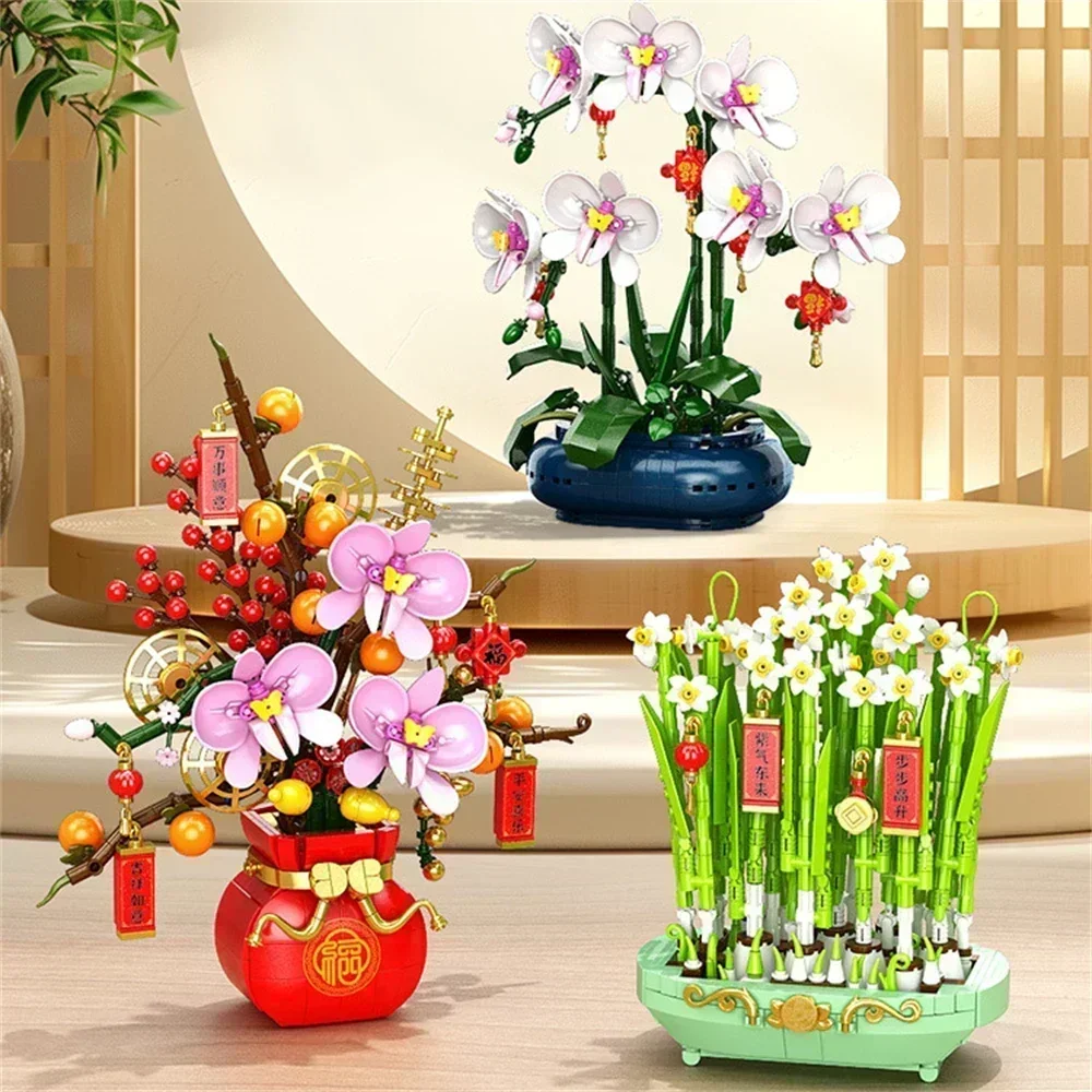 Creative City Bouquet, Peach B - Bonsai Garden Lego 评论和价格