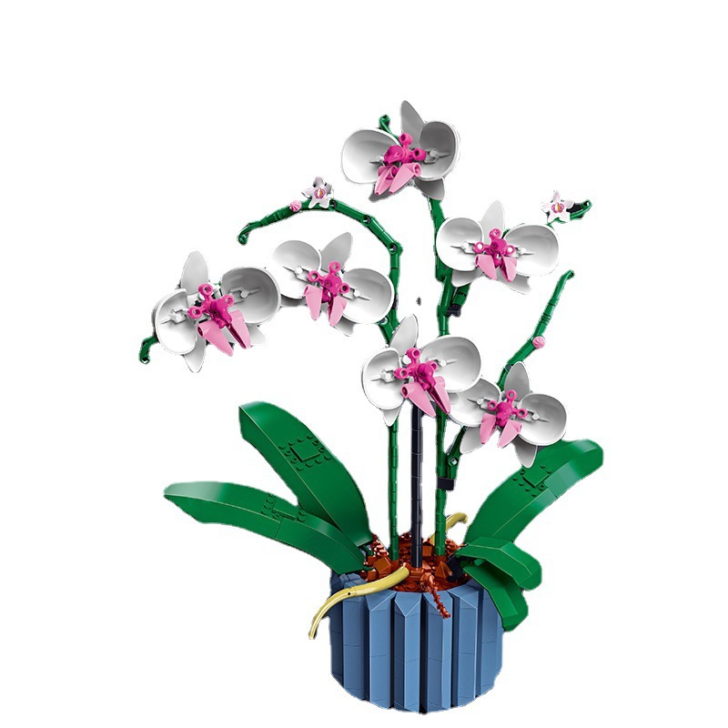 Funny Joy Orchid Flowers Bouqu - Bonsai Garden Lego 评论和价格