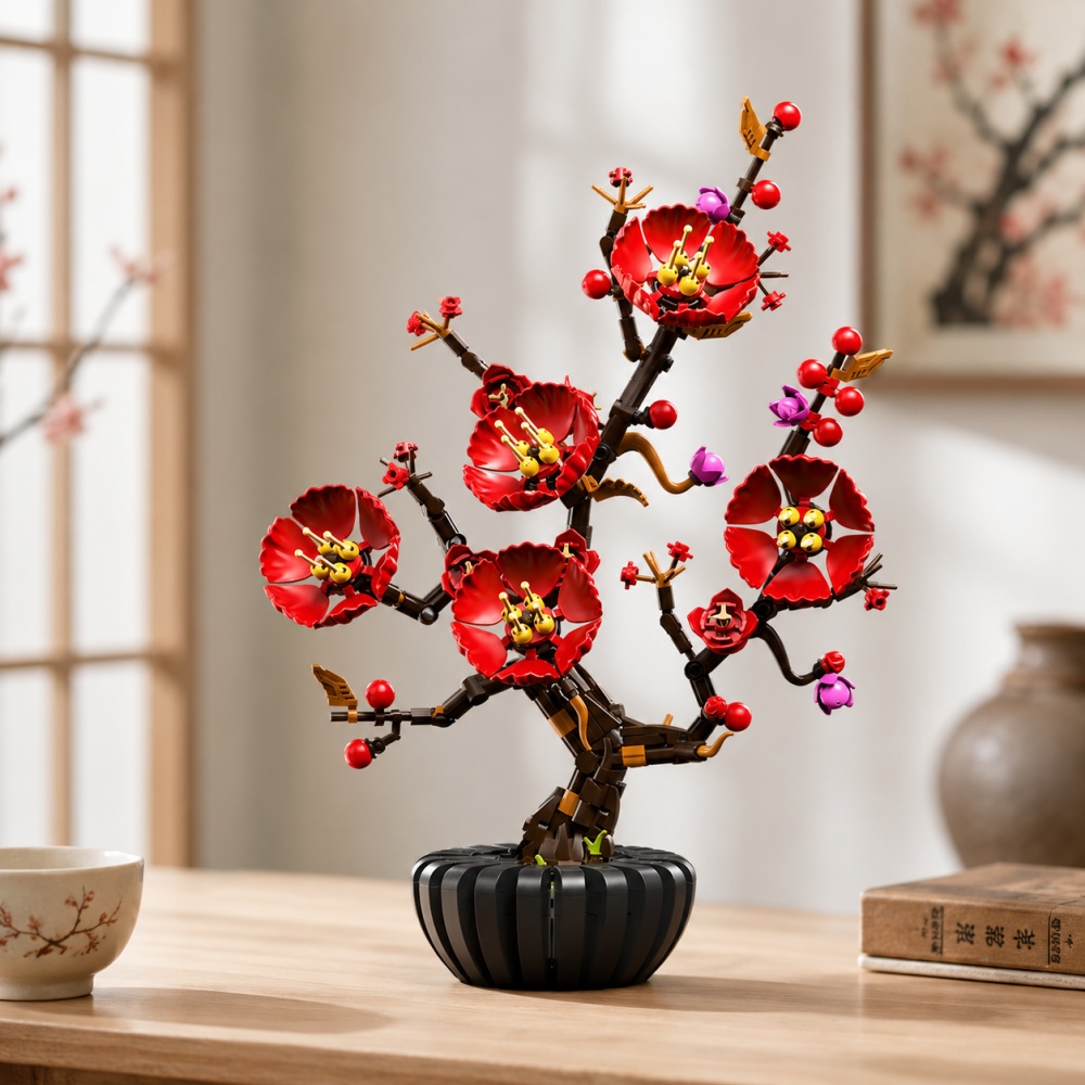 Plum Blossom Bonsai Building B - Bonsai Garden Lego 评论和价格