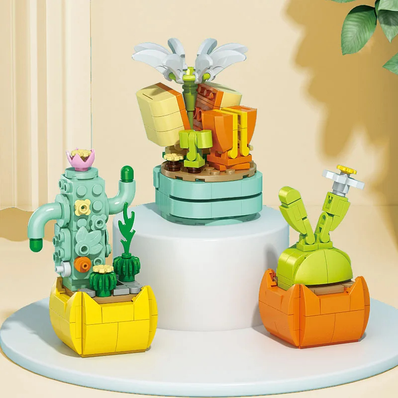 Flowers Succulents Building Bl - Bonsai Garden Lego 评论和价格